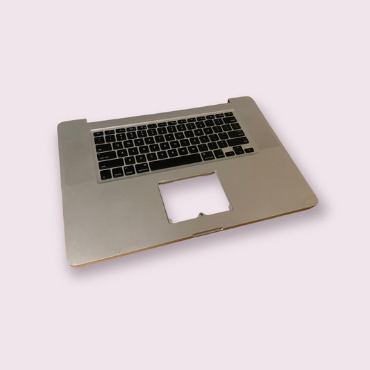 Macbook Pro 17" 2009 A1297 Palmrest Keyboard Assembly Palm rest - Silver - Genuine Pull Part